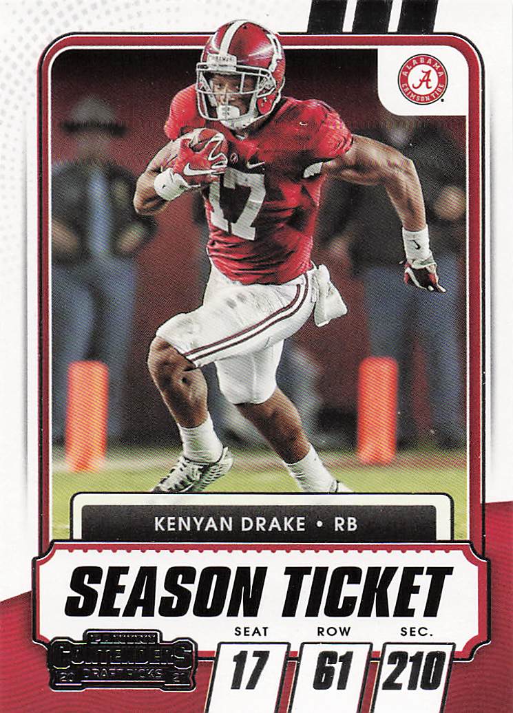 2021 Panini Contenders Draft Picks Kenyan Drake #70