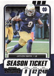 2021 Panini Contenders Draft Picks Jaylon Smith #77