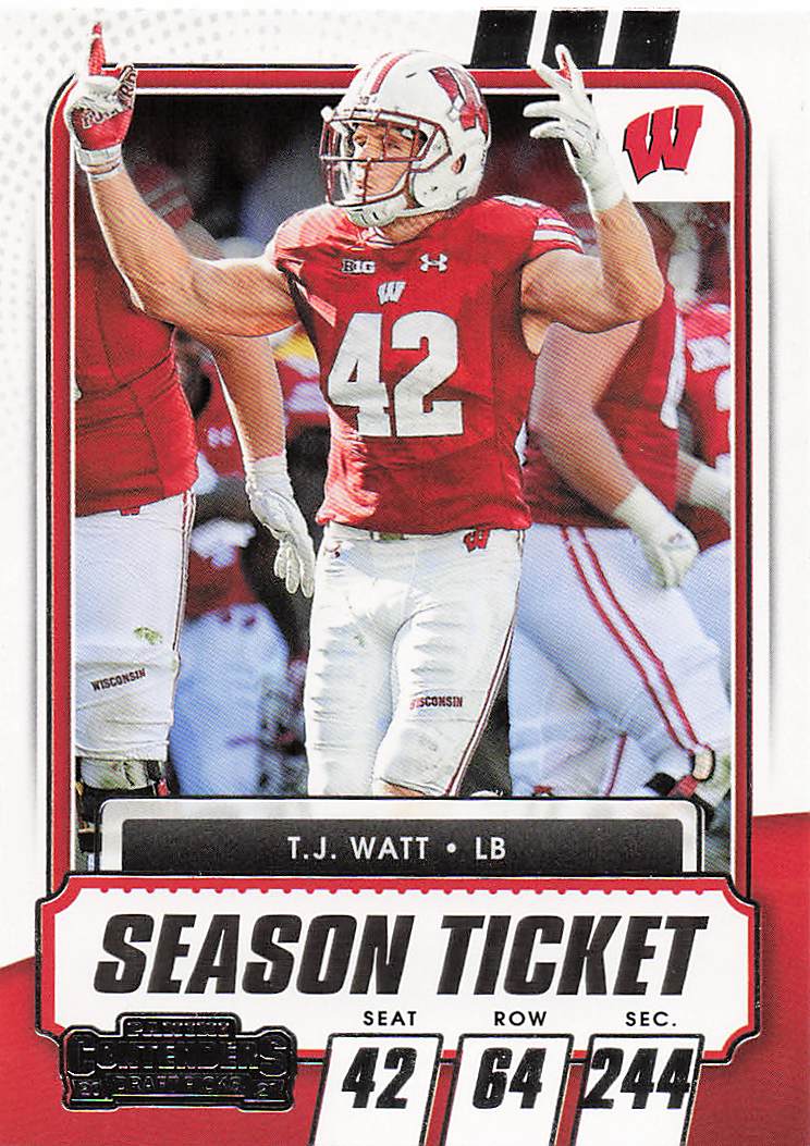 2021 Panini Contenders Draft Picks T.J. Watt #78