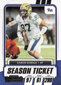 2021 Panini Contenders Draft Picks Aaron Donald #80