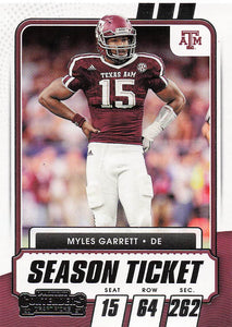 2021 Panini Contenders Draft Picks Myles Garrett #88