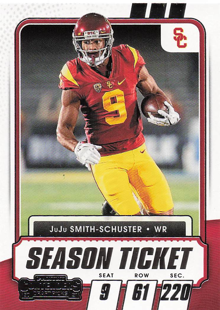 2021 Panini Contenders Draft Picks JuJu Smith-Schuster #90