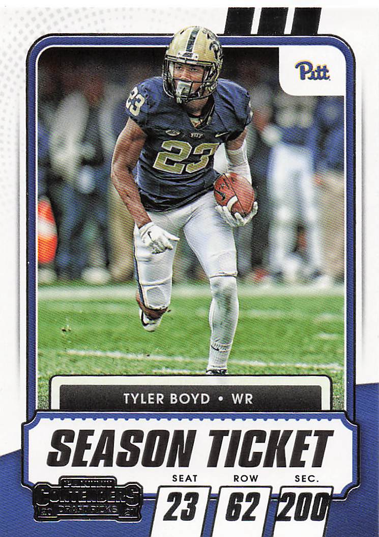 2021 Panini Contenders Draft Picks Tyler Boyd #91