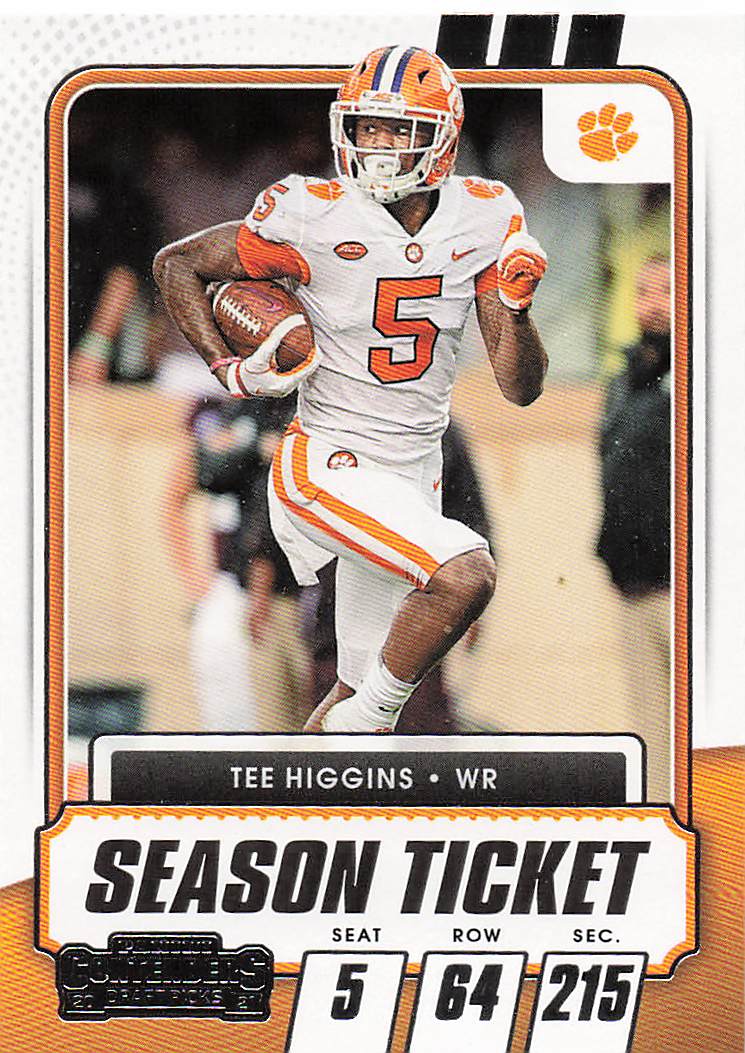 2021 Panini Contenders Draft Picks Tee Higgins #92
