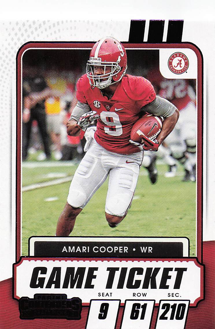 2021 Panini Contenders Draft Picks Purple Amari Cooper #38
