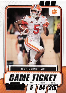 2021 Panini Contenders Draft Picks Tee Higgins #92