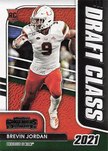 2021 Panini Contenders Draft Picks Draft Class Brevin Jordan #37 RC