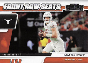 2021 Panini Contenders Draft Picks Front-Row Seats Sam Ehlinger #20