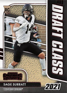 2021 Panini Contenders Draft Picks Draft Class Red Sage Surratt #31 RC