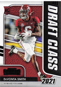 2021 Panini Contenders Draft Picks Draft Class Purple DeVonta Smith #4 RC