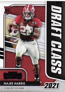 2021 Panini Contenders Draft Picks Draft Class Purple Najee Harris #19 RC