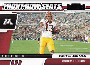 2021 Panini Contenders Draft Picks Front-Row Seats Purple Rashod Bateman #16