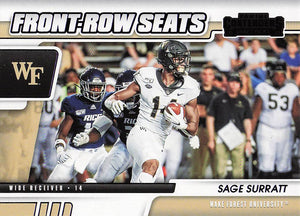 2021 Panini Contenders Draft Picks Front-Row Seats Purple Sage Surratt #31