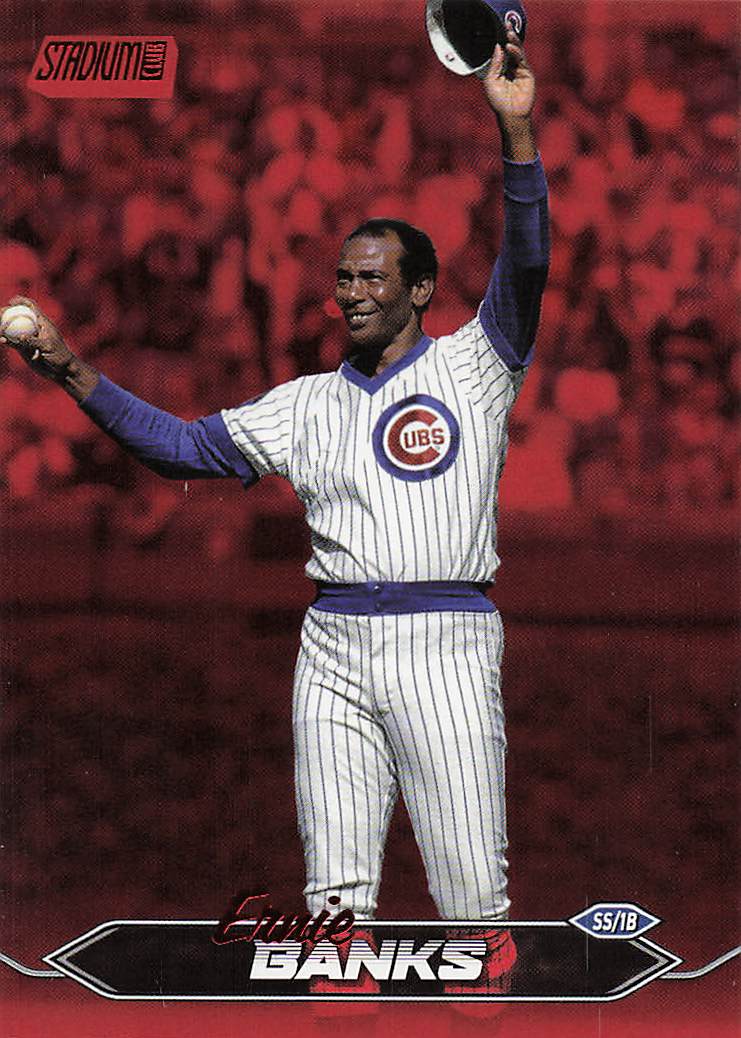 2024 Stadium Club Baseball Red Foil Ernie Banks #88