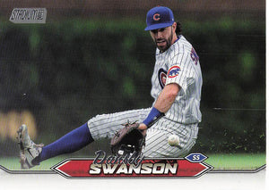 2024 Stadium Club Baseball Black Foil Dansby Swanson #11