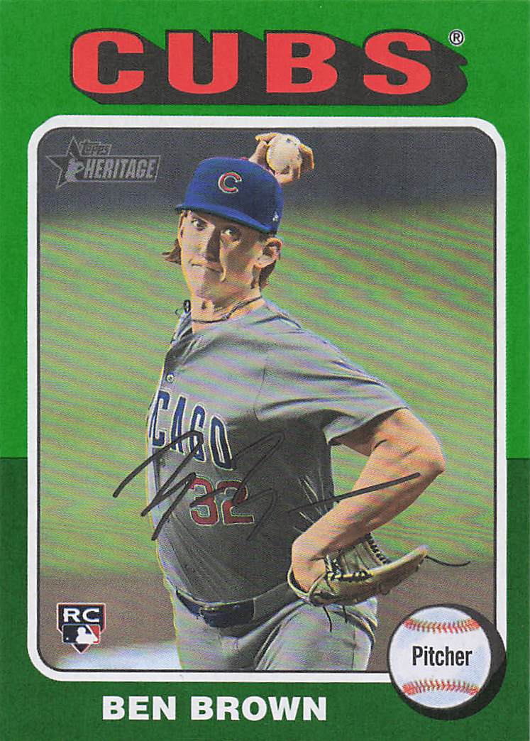2024 Topps Heritage Baseball White Border Ben Brown #724 Rookie