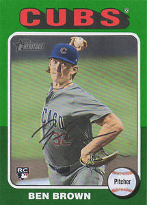 2024 Topps Heritage Baseball White Border Ben Brown #724 Rookie