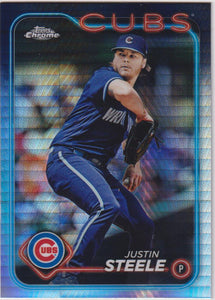 2024 Topps Chrome Baseball Prism Refractors Justin Steele #258