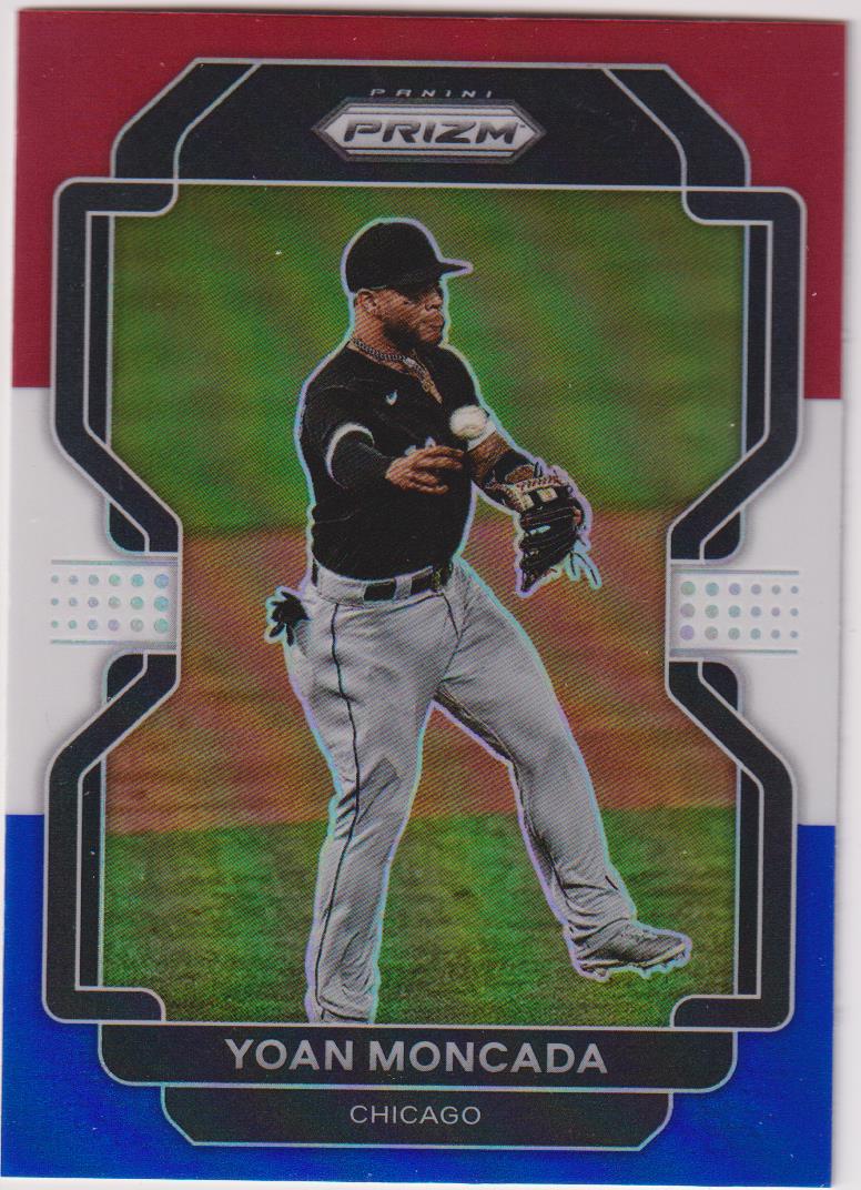 2022 Panini Prizm Baseball Red/White/Blue Prizm Yoan Moncada #32