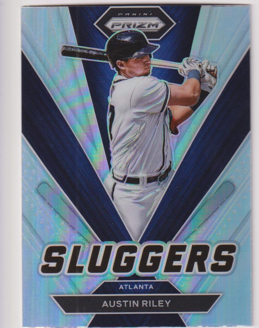 2022 Panini Prizm Baseball Sluggers Silver Prizm Austin Riley #SL-15