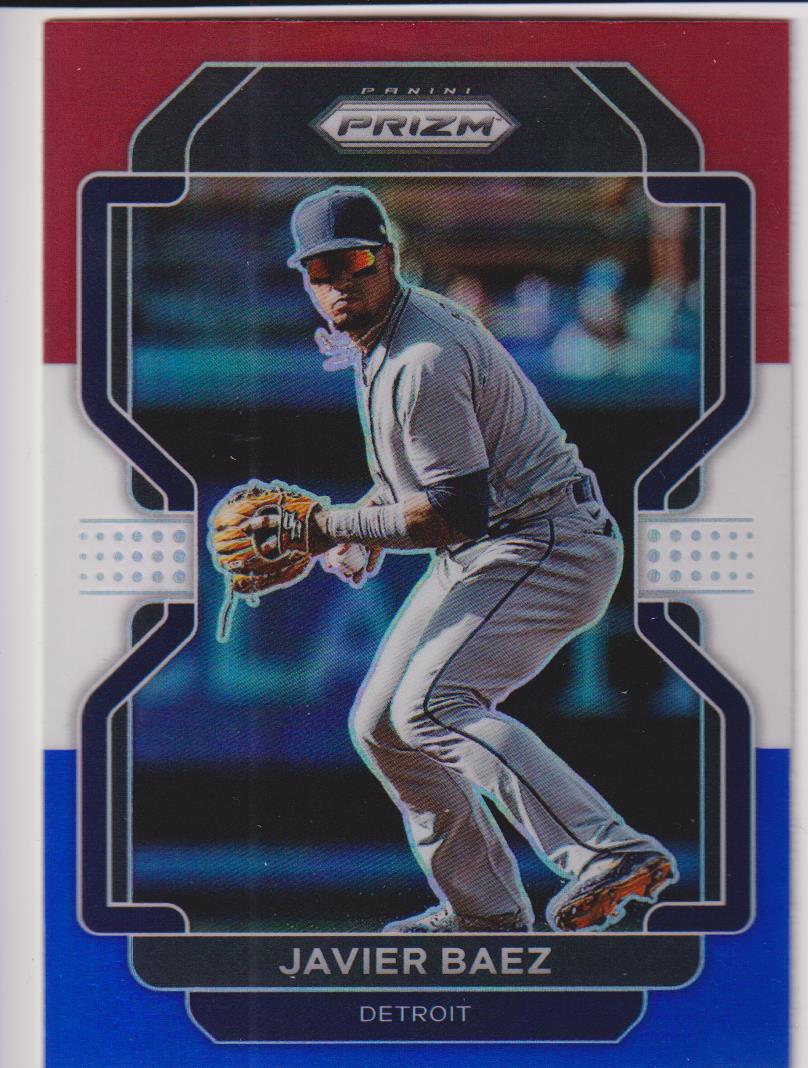 2022 Panini Prizm Baseball Red/White/Blue Prizm Javier Baez #101