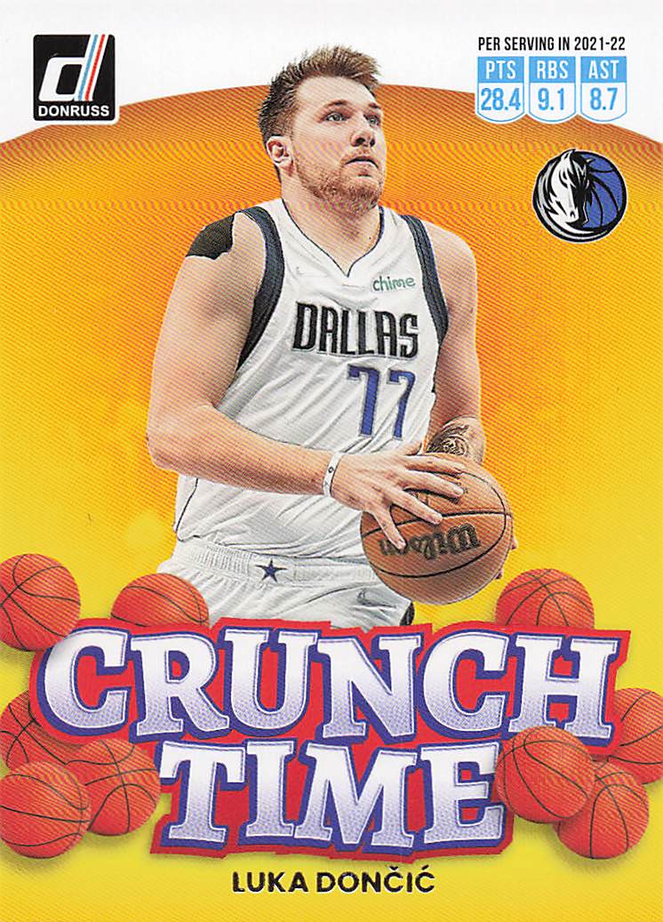 2022-23 Donruss Basketball Crunch Time Press Proof Luka Doncic #1