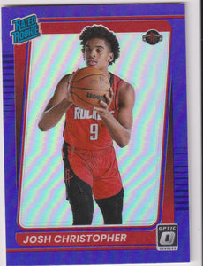 2021-22 Donruss Optic Basketball Purple Josh Christopher #200 Rookie