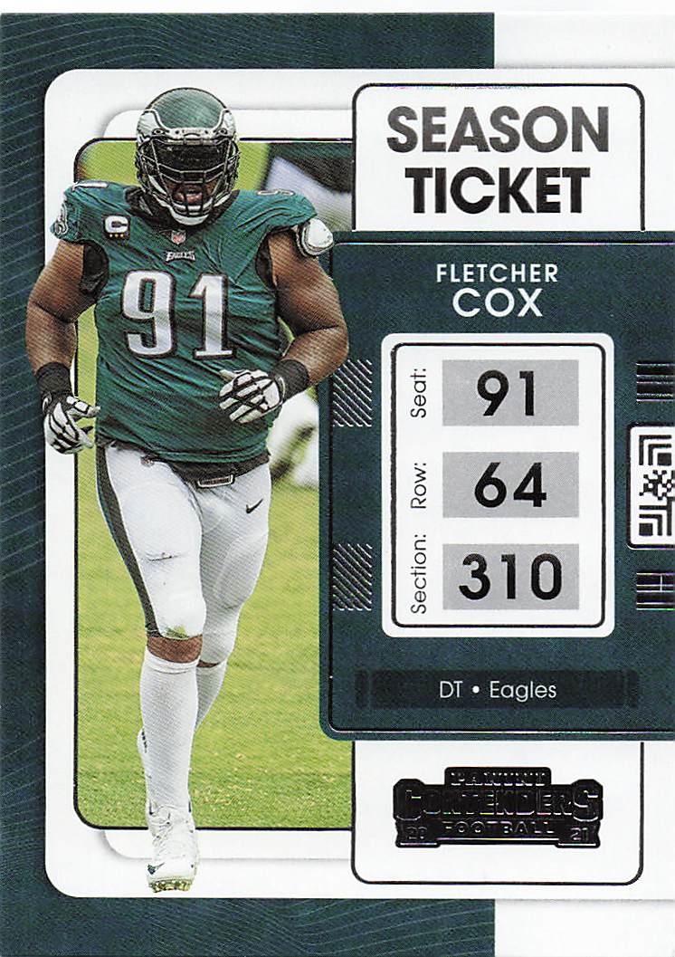 2021 Panini Contenders Football Fletcher Cox #81
