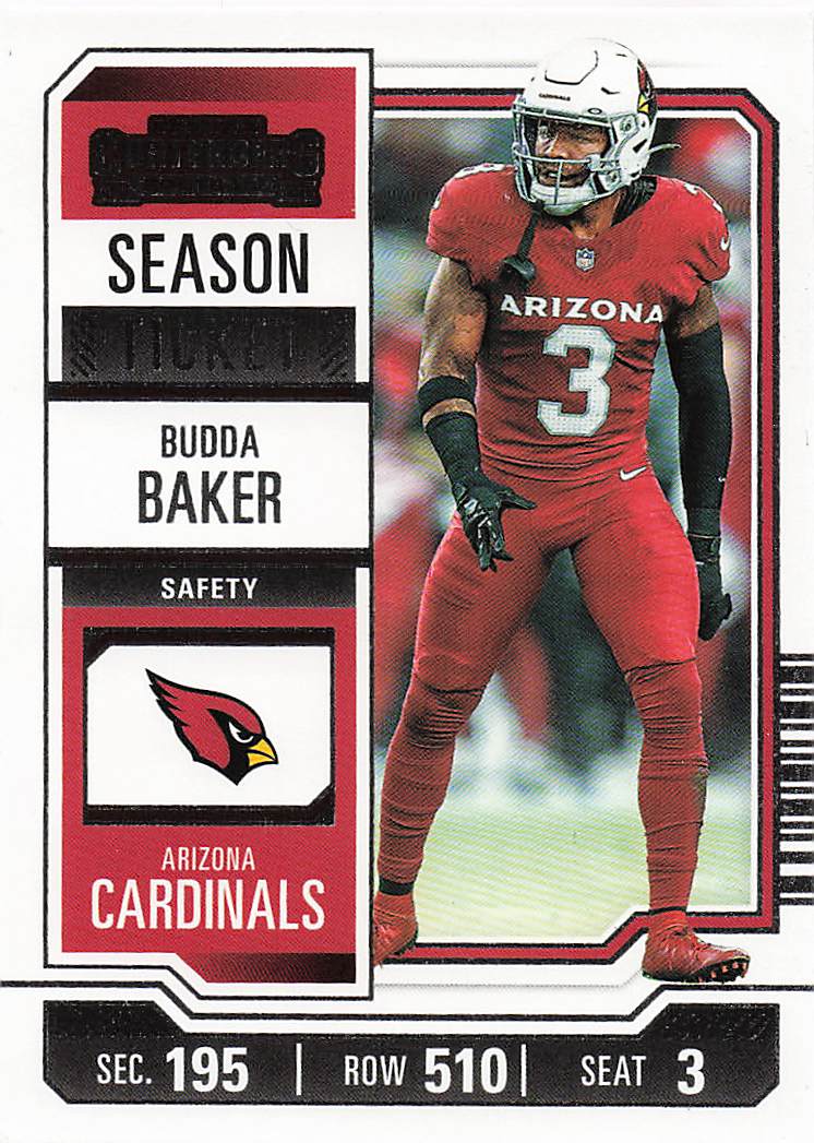2023 Panini Contenders Football Game Ticket Bronze Budda Baker #1