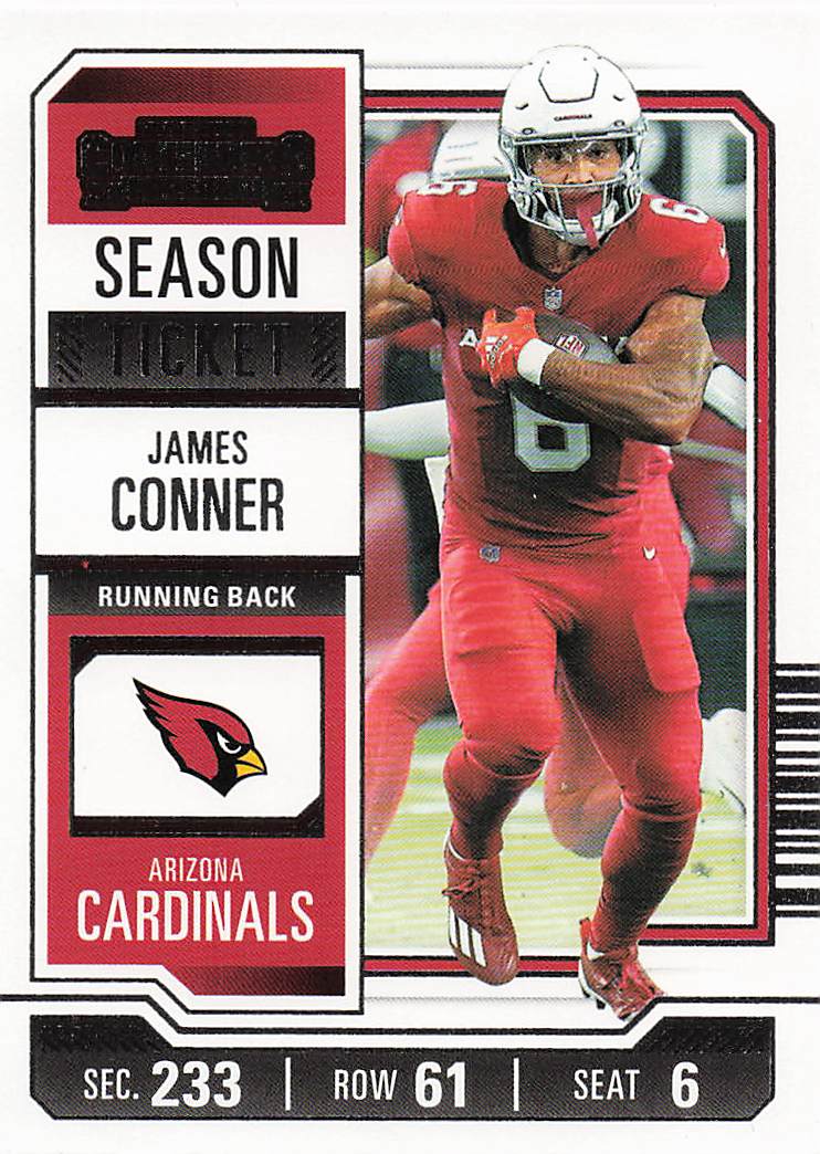 2023 Panini Contenders Football Season Ticket Retail James Conner #2