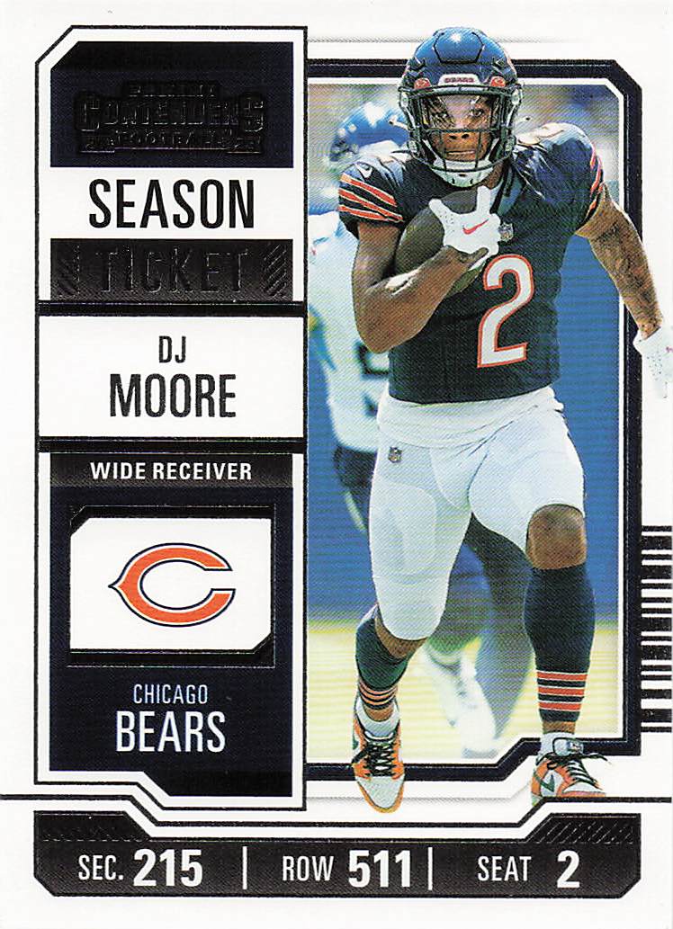 2023 Panini Contenders Football Season Ticket Retail DJ Moore #18