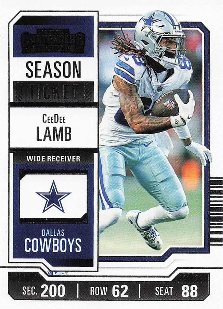 2023 Panini Contenders Football Season Ticket Retail CeeDee Lamb #27