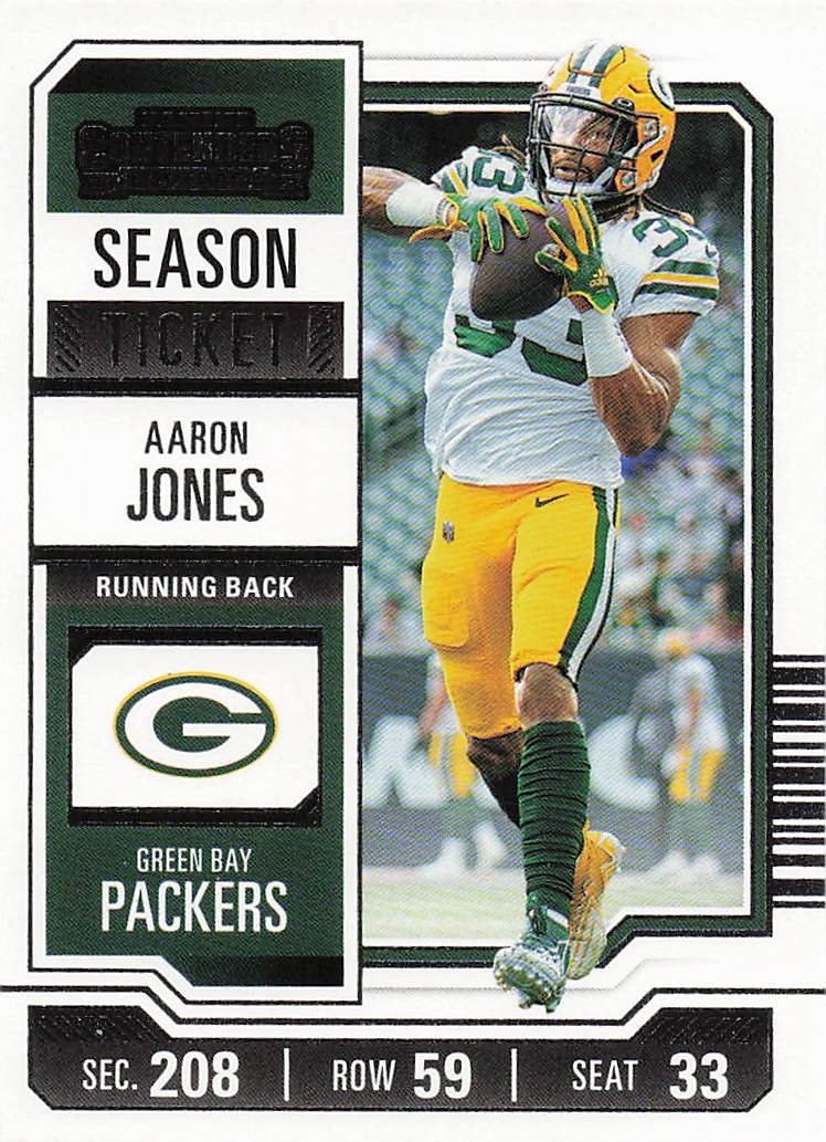 2023 Panini Contenders Football Season Ticket Retail Aaron Jones #36