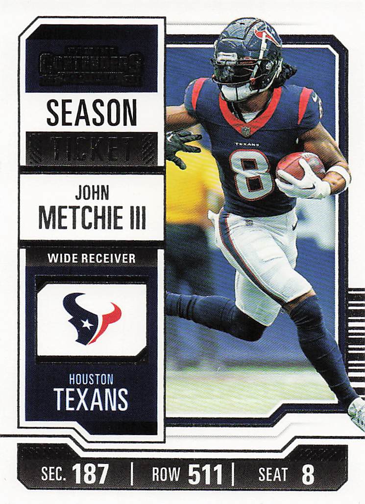 2023 Panini Contenders Football Season Ticket Retail John Metchie III #42