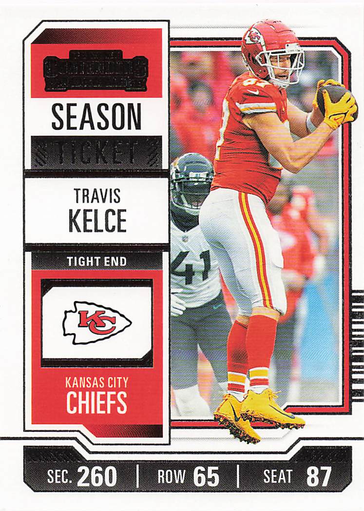 2023 Panini Contenders Football Season Ticket Retail Travis Kelce #52