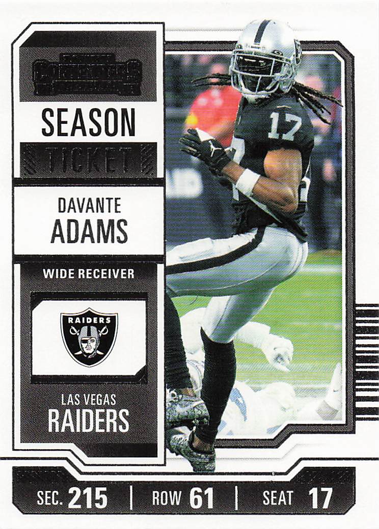 2023 Panini Contenders Football Season Ticket Retail Davante Adams #53