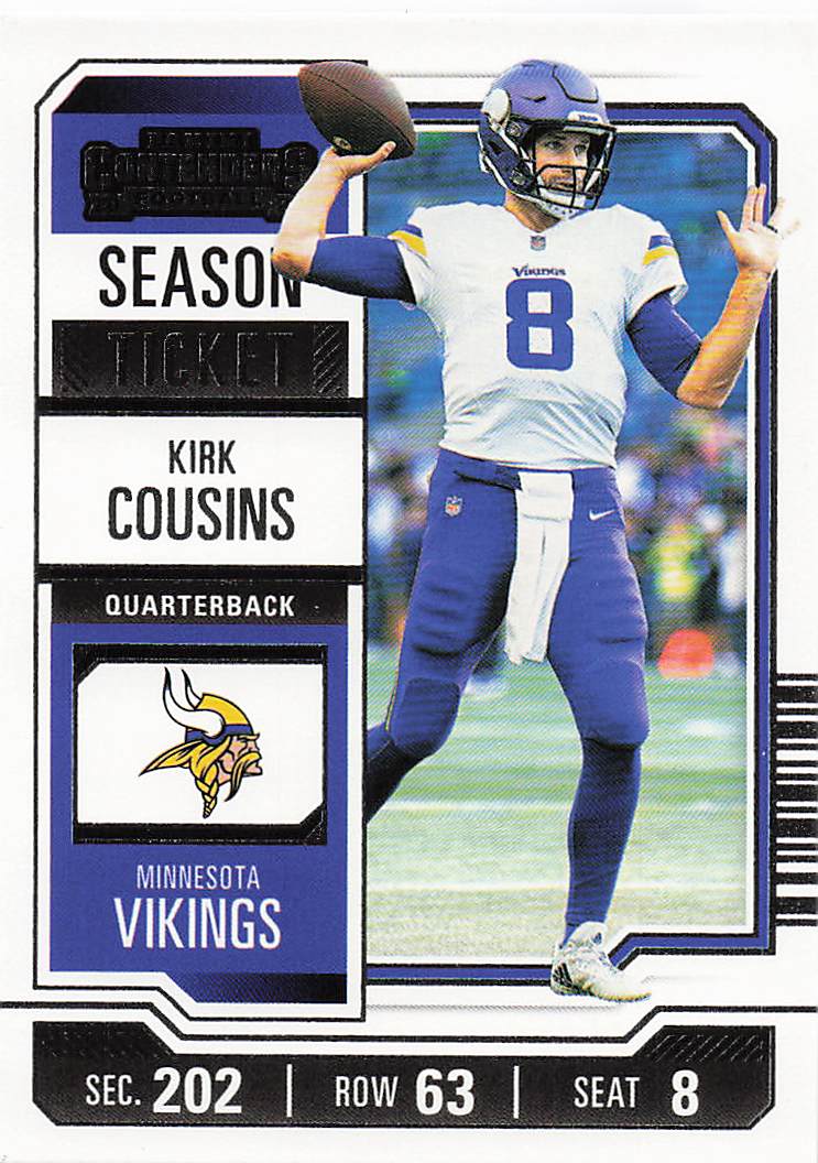 2023 Panini Contenders Football Season Ticket Retail Kirk Cousins #68