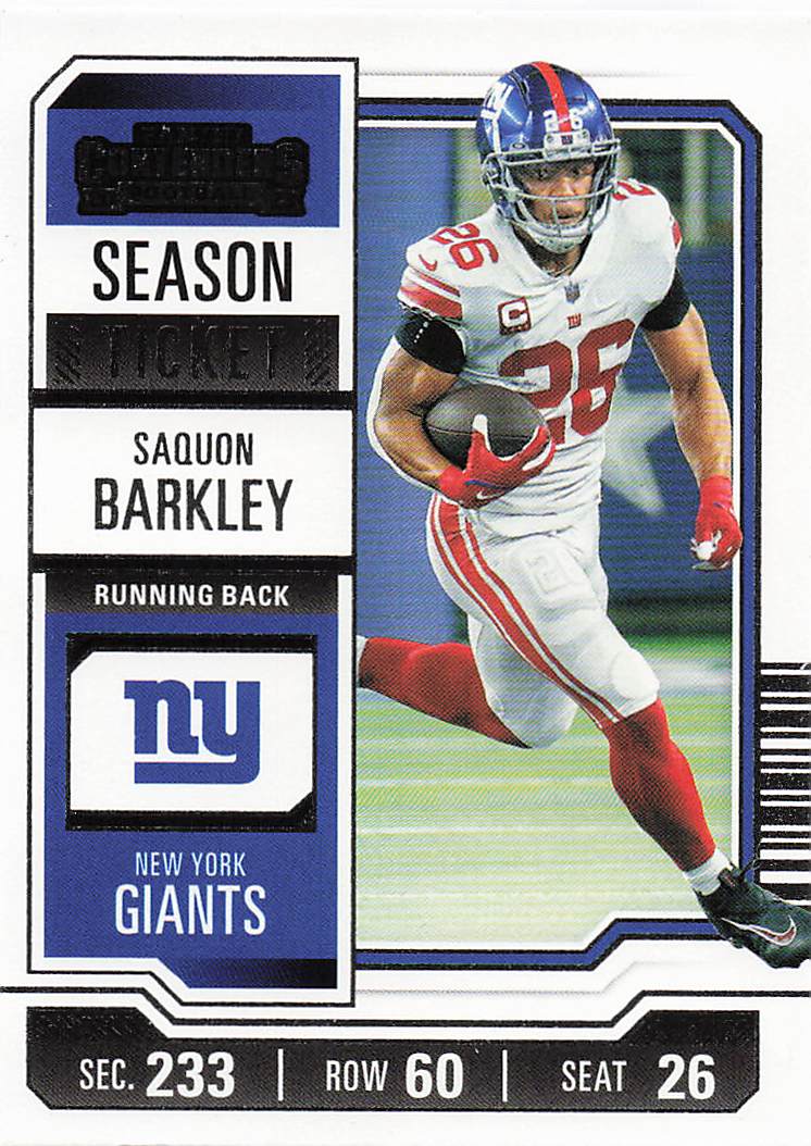 2023 Panini Contenders Football Season Ticket Retail Saquon Barkley #77
