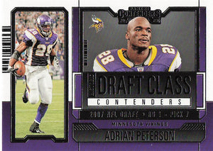 2023 Panini Contenders Historic Draft Class Contenders Adrian Peterson #HDC-AP