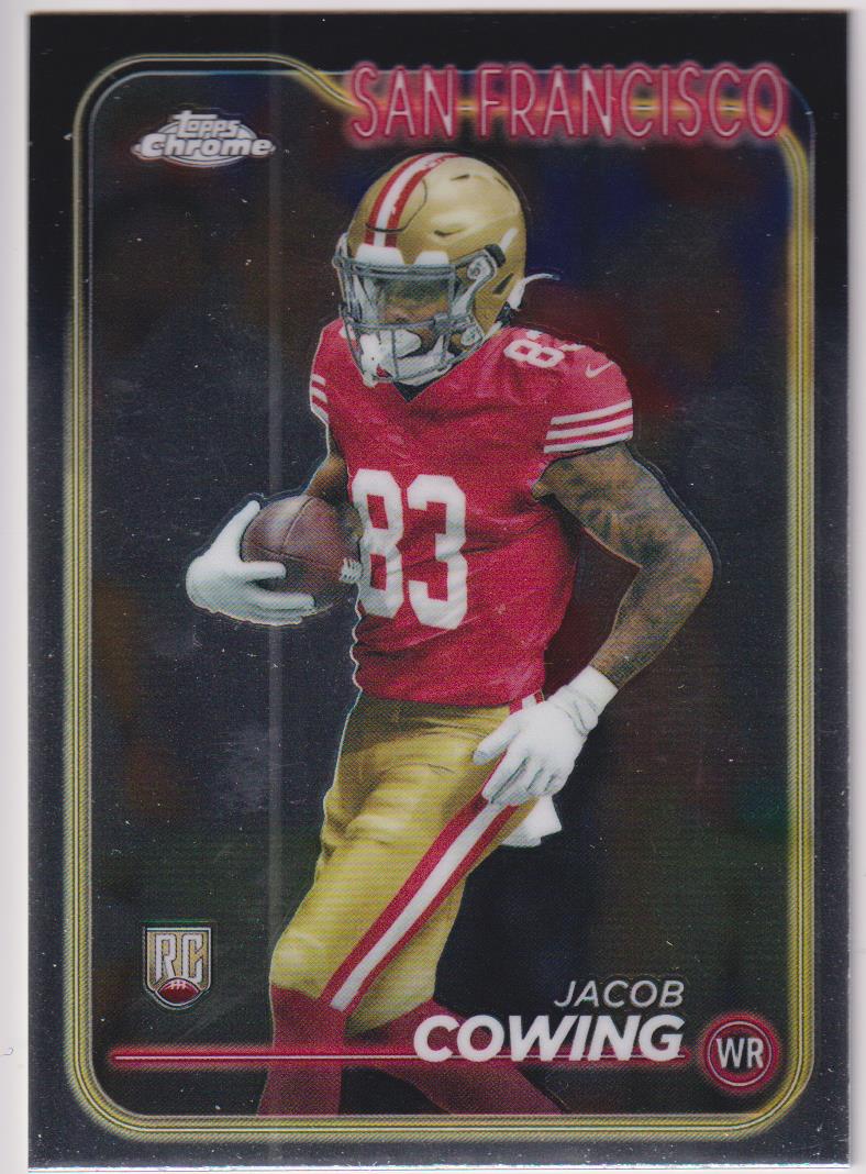 2024 Topps Chrome Football Jacob Cowing #285 Rookie