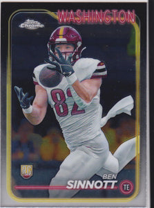 2024 Topps Chrome Football Ben Sinnott #262 Rookie