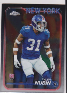 2024 Topps Chrome Football Tyler Nubin #283 Rookie