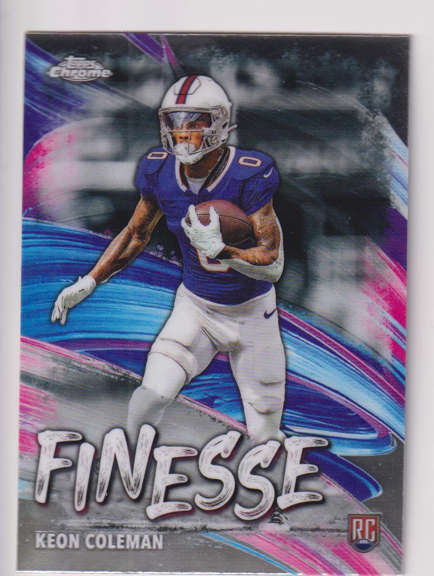 2024 Topps Chrome Football Finesse Keon Coleman #F-18