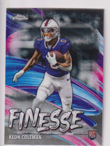 2024 Topps Chrome Football Finesse Keon Coleman #F-18