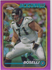 2024 Topps Chrome Football Pink Refractor Tony Boselli #92