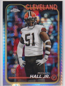 2024 Topps Chrome Football Prism Refractor Michael Hall Jr. #268 Rookie
