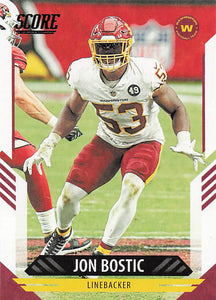 2021 Score Football Jon Bostic #86