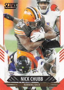 2021 Score Football Nick Chubb #105