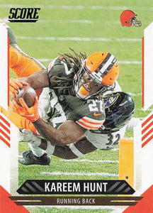 2021 Score Football Kareem Hunt #109