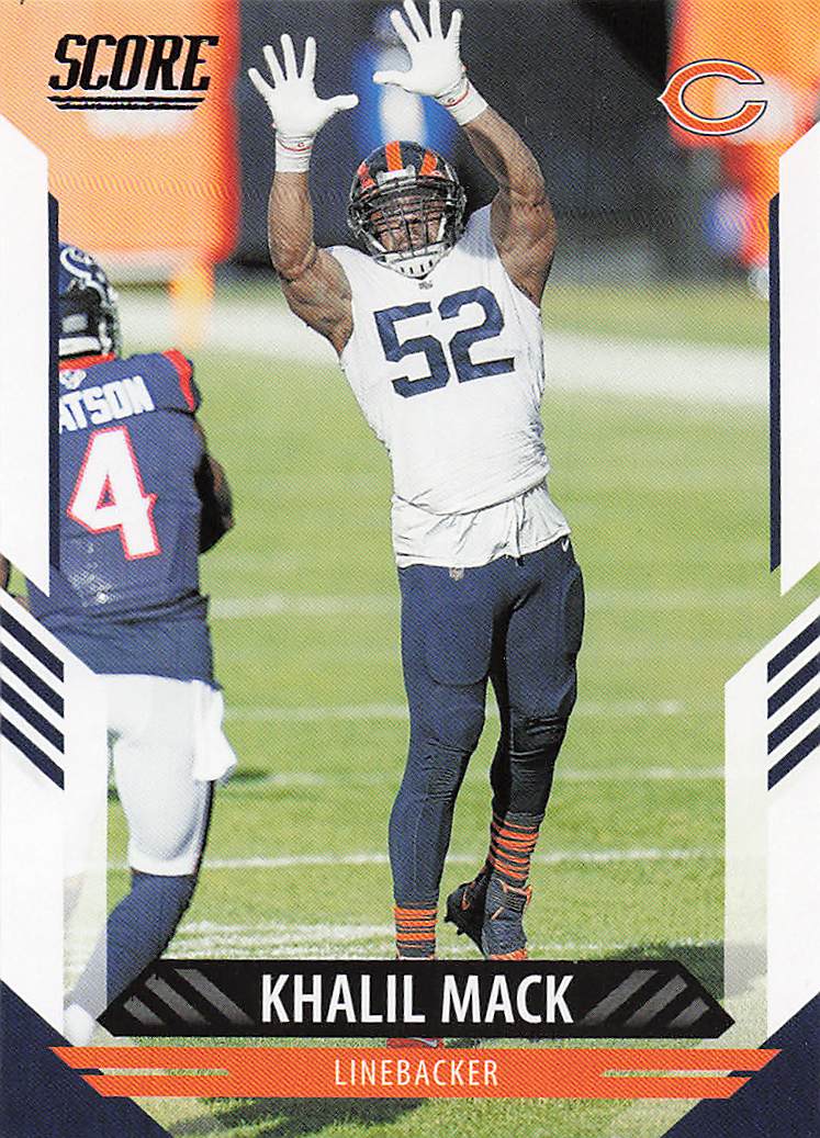 2021 Score Football Khalil Mack #127